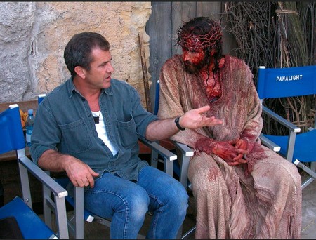 Mel Gibson con Jim Caviezel