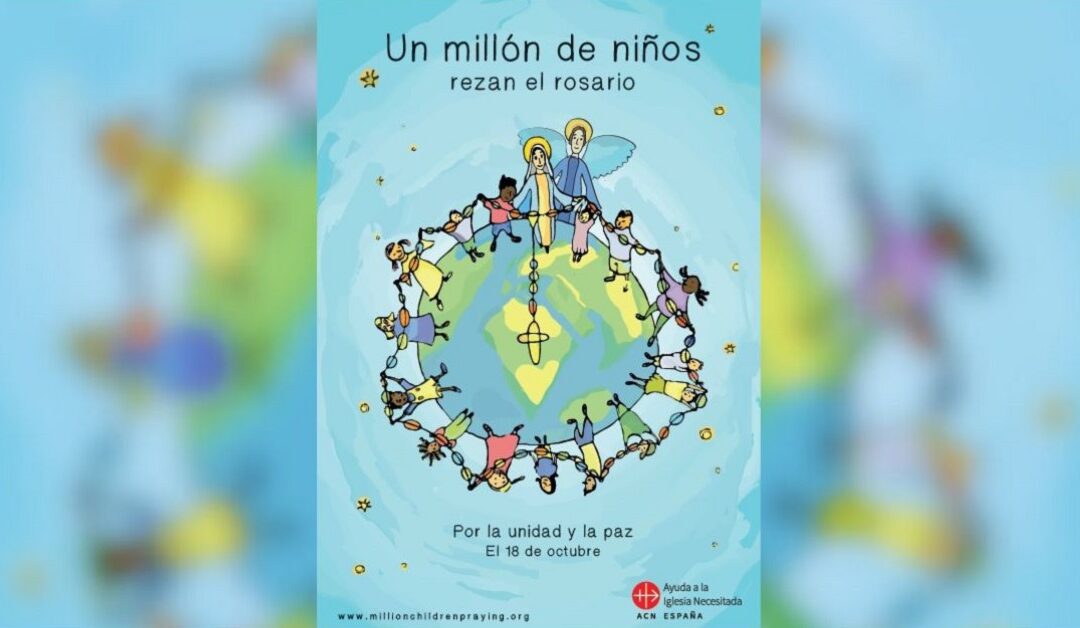 «Un millón de niños rezando el Rosario»Sin Autor