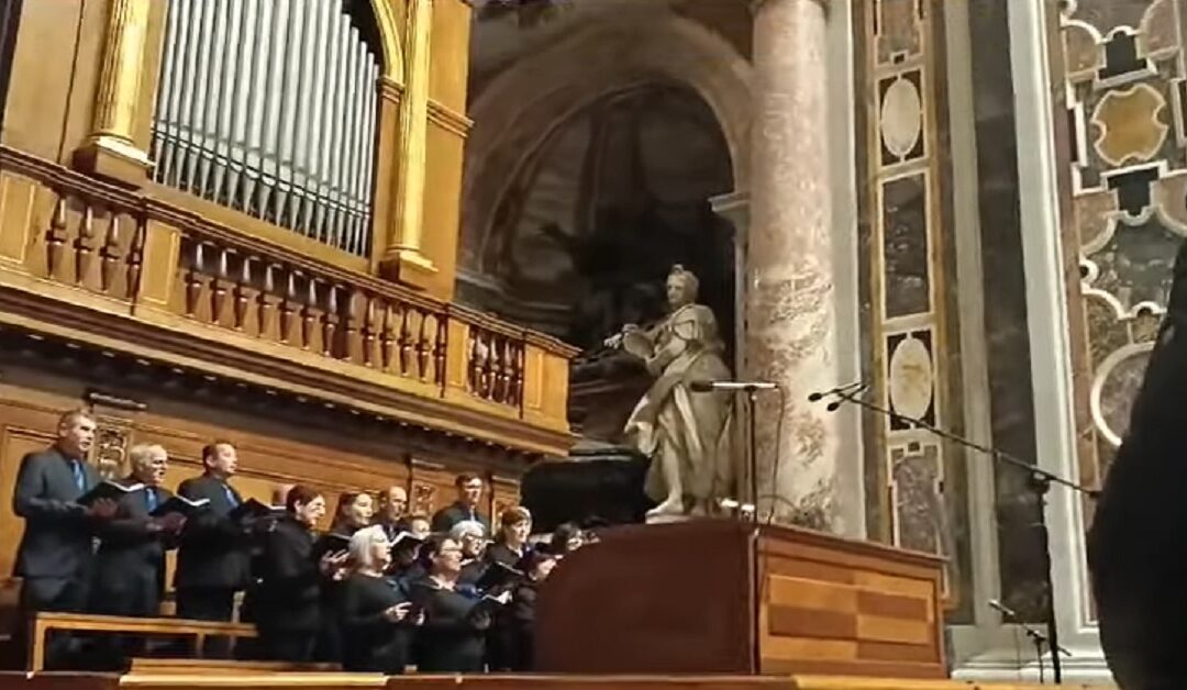 El Coro de Fuentearmegil canta en el VaticanoSin Autor