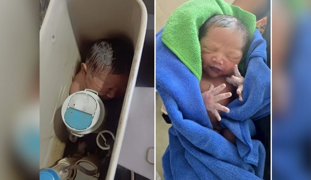 Encuentran a una bebé en la cisterna de un inodoroSin Autor